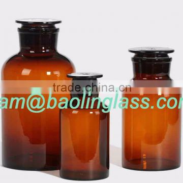 apothecary glass bottles with glass stopper