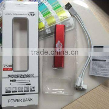 Wholesale Power Bank 2600mah, Metal Power Bank 2600mah With Logo, Color 2600mah Power Bank, Safety Power Bank