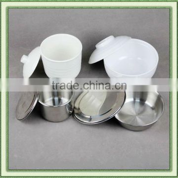 melamine cover bowls and stainless steel inner bowl