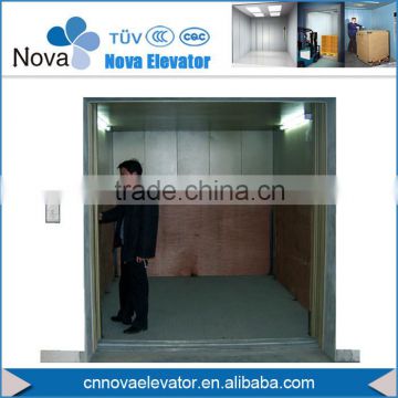 0.5m/s Hairline Stainless Steel Machine Room Goods Lift and Elevators