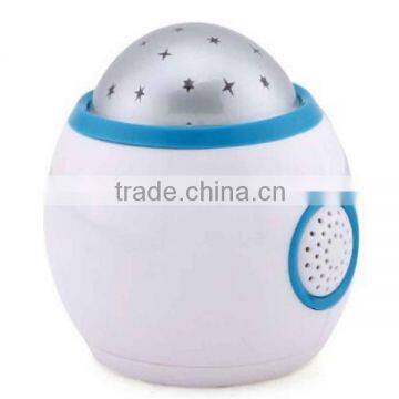 Hot Custom Personalized Children Room Sky Star Night Light Projector Alarm Clock With Sleeping Music and Thermometer Factory photo-4
