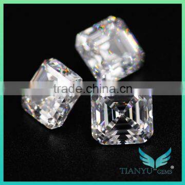 Wholesale12*12mm Big Asscher Cut AAAAA D White American Loose Cubic Zirconia Stones photo-3