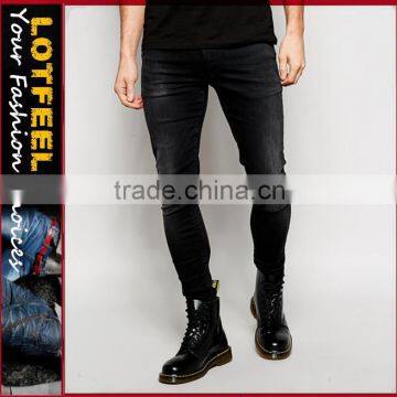 carbon jeans Distressed denim man jeans pant with Rip Knee mix it jeans unique mens jeans(LOTA074)