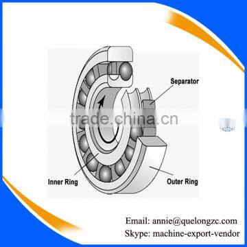 Radial metal bearing self-aligning ball bearings