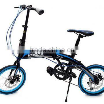 16 inch folding bicycle, mini aluminum alloy foldable bikes