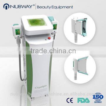 China OEM&ODM supplier two handles work together cavitation cryolipolysis rf