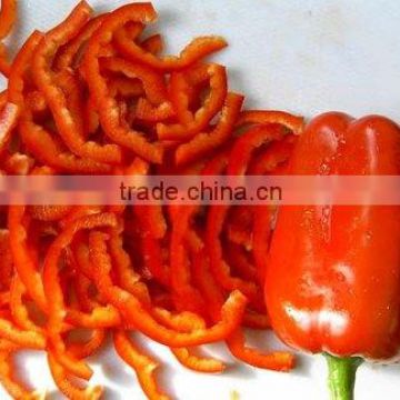 IQF red pepper strips