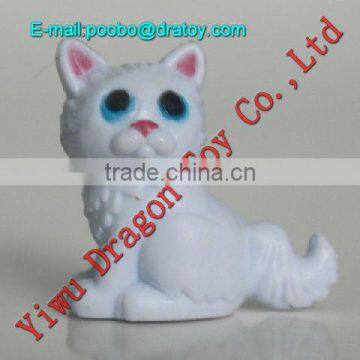 Cartoon cat plastic figurine