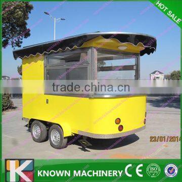 Street/Cinema/Park/School Mobile Food Trailer For Sale/Churros Hot dog Waffles Food Cart