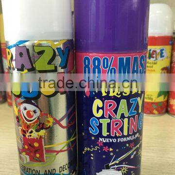 Low price party string aerosol spray