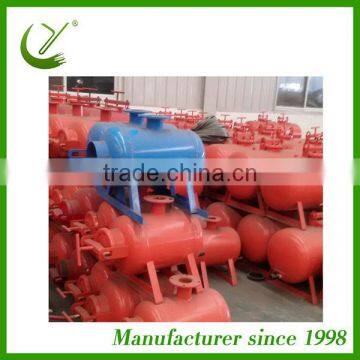 Greenhouse plastic fertilizer tank for irrigation system