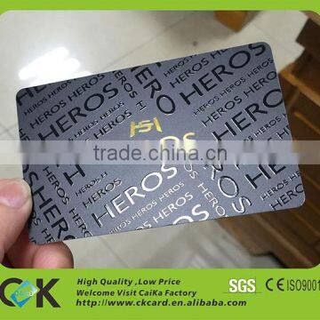 Embossing spot UV business card member card