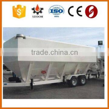 Horizontal cement silo for concrete mixing plant, portable cement silo