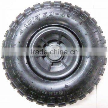 10 Inch 4.1/3.50-4 Plastic Rim Pneumatic Rubber Wheel for Hand Trucks photo-3