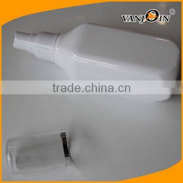 Square Shape 120ml 4oz White Plastic Spray Bottle With Fine Mist Spray photo-3