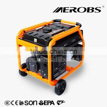 Chongqing China Aerobs BSGE3500 Transfomers OEM Manufacturer 3kva Low RPM Wind Gasoline Generator for Sale