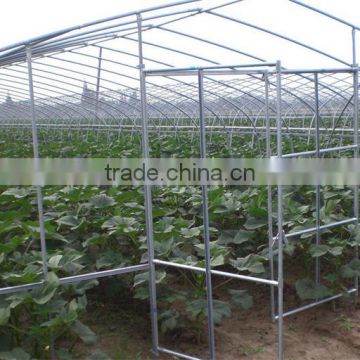 Low cost high tunnel greenhouse frame