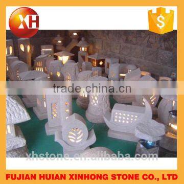 Powerful Stone Lantern Spotlight Handcarved Nature Fence Lantern photo-2