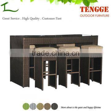 TG15-0072 Outdoor Drinking Rattan Bar Tables and Chairs for Sale photo-2