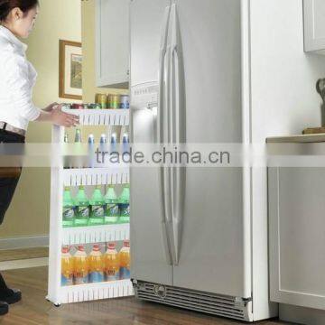 Kitchen Plastic Save Space Storage Trolley and Storage Organizer