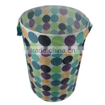 16.5*H25 Inch Polyester Laundry Basket, Bubble Pattern photo-2