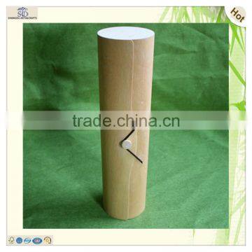 Craft Round Antique Clasp Veneer Wooden Gift Box photo-2