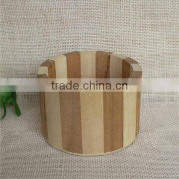 Wholesale Small Round Decorative Wooden Bucket With Lid photo-3