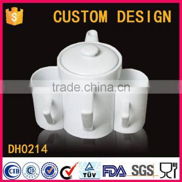 Custom Logo Wholesale Ceramic Tea Pot , New Design Modern Teapot Set,teapot Cup photo-6