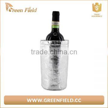 Green Field washable kraft paper bottle wine cooler bag