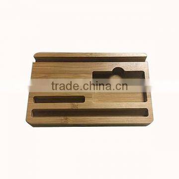 Mobile Phone Bamboo Charging Stand Holder, Multi-function Bracket Wholesale photo-4