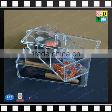 Handmade clear acrylic makeup organizer display box from shenzhen yidong