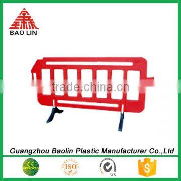 Plastic road barrier rail for road safety