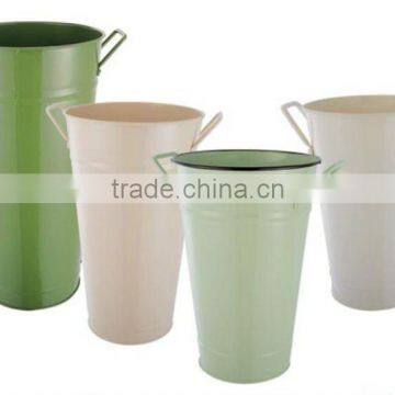 FB0001 flower galvanized metal bucket with handle Pot Planter