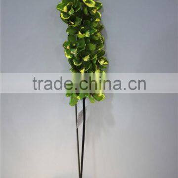 Home Garden Decoration 90cm Hight Cyan Gold String 19 Flowers Cymbidium Orchid Artificial Wedding Flowers ELH03 0403 photo-2