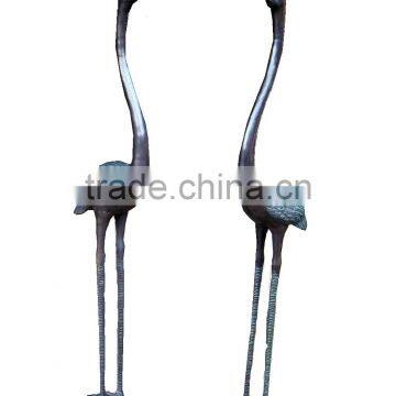 Casting Bronze Crane Sculpture 1m High 1.2meters High Customized Bronze Sculpture photo-2