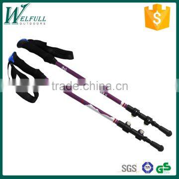 3 sections & external lock Anti-Shock trekking pole stick , SZ15007