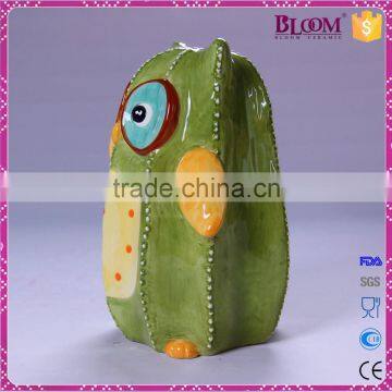 Unique Shape Custom Ceramic Owl Piggy Banks for Sale photo-2