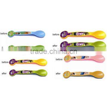 Shenzhen manufacturer cold changing promotional spoons for haagen-dazs