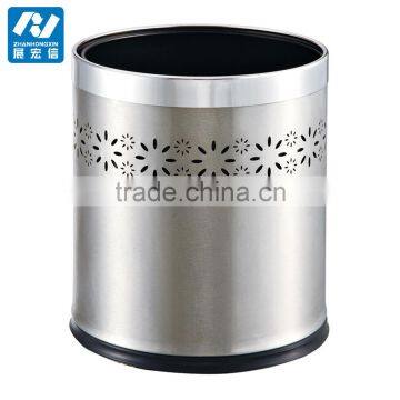 Hotel Room Stainless Steel Garbage Can chatroom dustbin