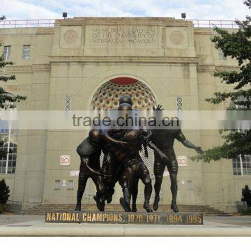 Outdoor Garden Decoration Metal Bronze Football Statue for Sale photo-3