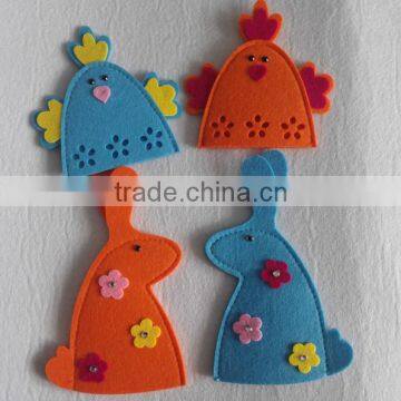 Wholesale Felt Decoration Easter Gift 4 Pcs Easter Egg Holder Easter Egg Cover for Kid Gift photo-2