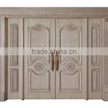Luxury Antique Solid Wood External Door for Villa and Hotel, Finished by Handcarved BF11-12191c photo-2