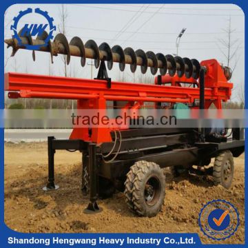 Solar Screw Truck Mounted Pile Driver For Construction Project