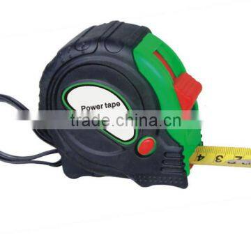 25 Foot Rubberized Tape Measure with Quick Stop Button, 25ft by 1 inch