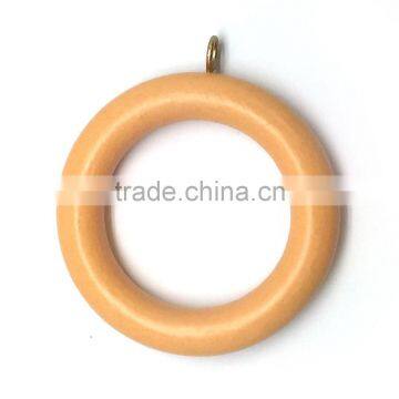 High Quality Light Brown Wood, Curtain Rod Ring Screw Eyelet To Fit Curtain Poles Up To 35mm Diameter photo-3