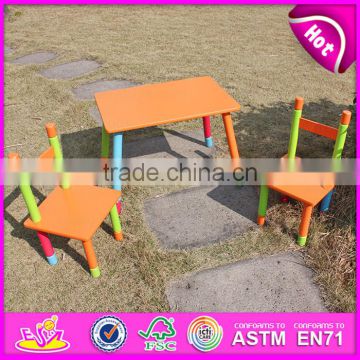 2015 Garden sets table and chair for kids,wooden toy table and chair for children,High quality table and chair for baby WO8G086