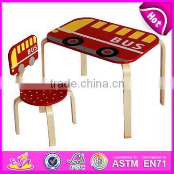 2015 Hot Sell Wooden Kids Table Sets,Modern Cheap Kids Study Table Chair,High Quality Wooden Toy Kids Table and Chairs W08G024 photo-5