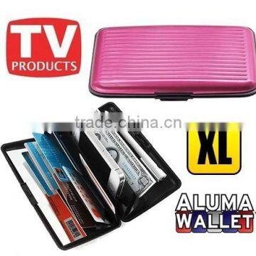 As Seen On TV RFID Security Large Aluminum Wallet/Long Credit Card&Cash Holder