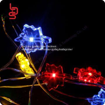 Maple Colorful Copper String Shaped Battery Operated Mini Fairy Firefly Christmas Holiday Decoration Light String photo-3