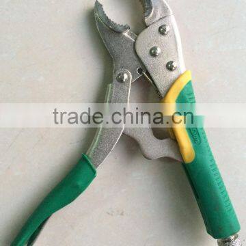 BERRYLION 10'' Soft Rubber Grip Round Jaw Pliers, Drop Forged Carbon Steel Locking Plier photo-2